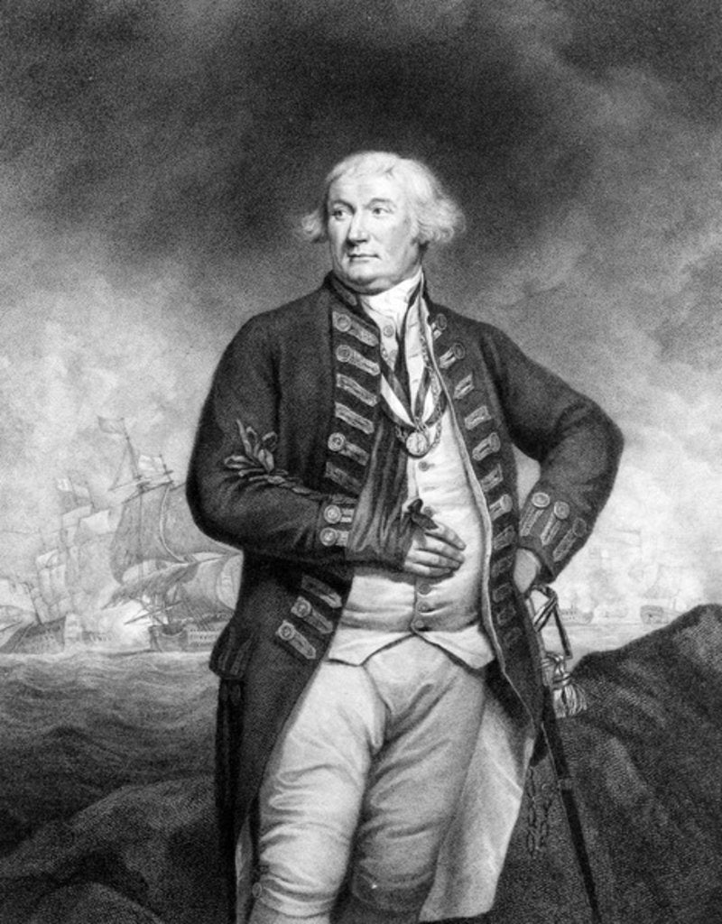 Detail of Thomas, Lord Graves by James Northcote