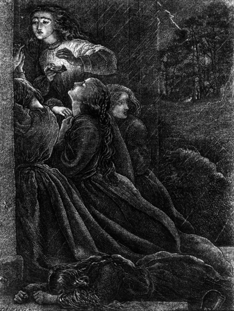 Detail of The Five Foolish Virgins by John Everett Millais