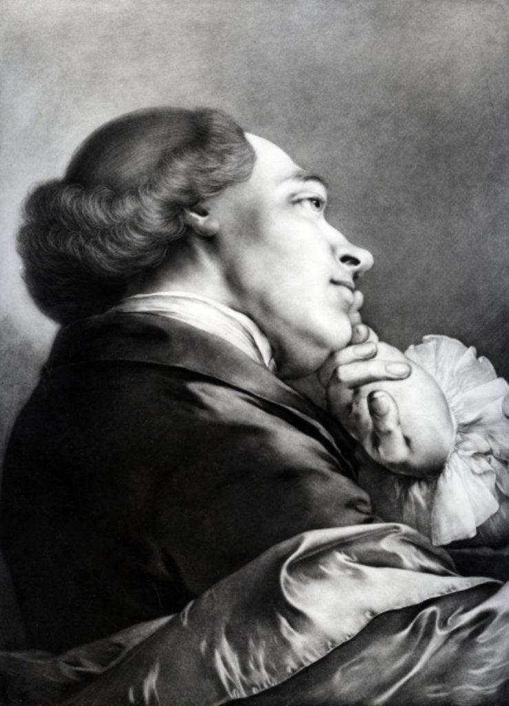 Detail of Man in Profile, 1760 by Thomas Frye