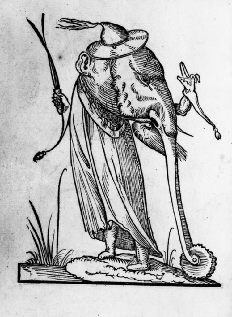 Detail of Illustration from 'The Humorous Dreams of Pantagruel' by Francois Desprez, published 1565 by Francois Desprez