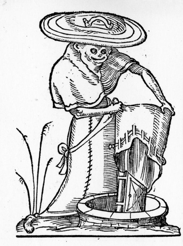 Detail of Illustration from 'The Humorous Dreams of Pantagruel' by Francois Desprez, published 1565 by Francois Desprez