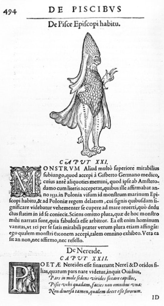 Detail of Sea Monster by French School