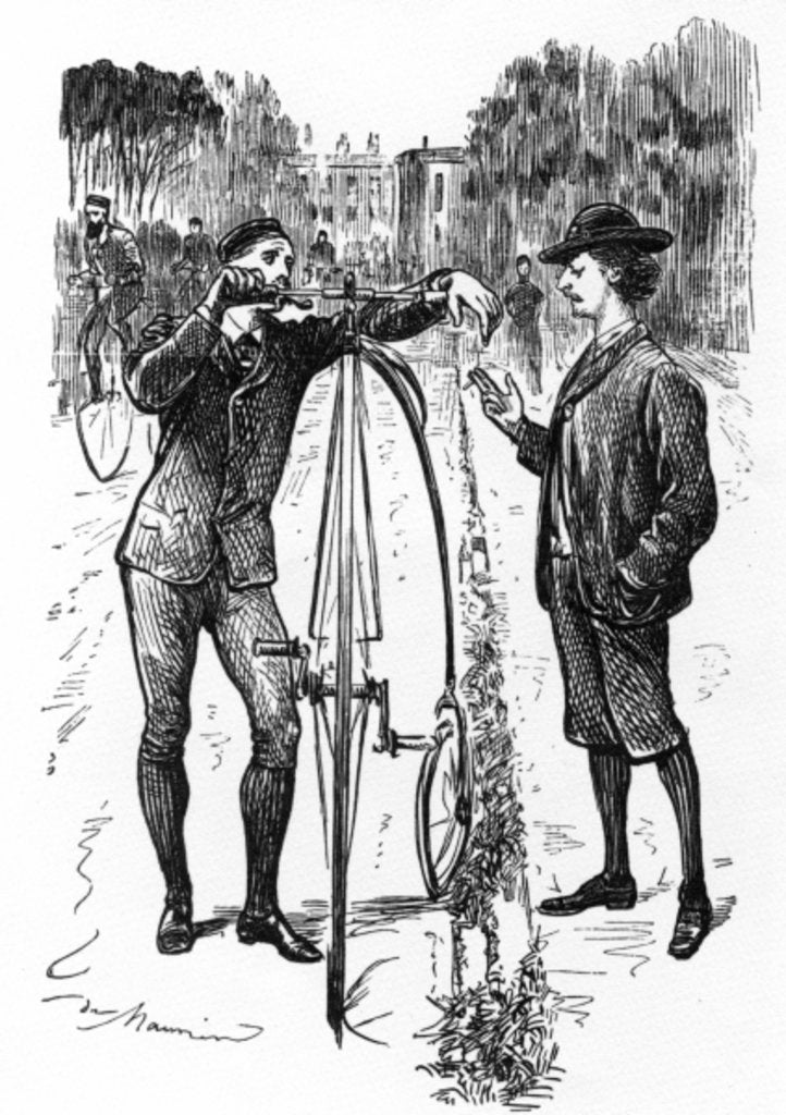 Detail of The Line of Beauty, cartoon in 'Punch', published December 9 1879 by George Du Maurier