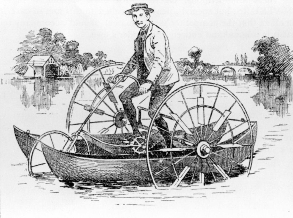 Detail of The Cycle in Use on the Water, c.1870-90 by English School