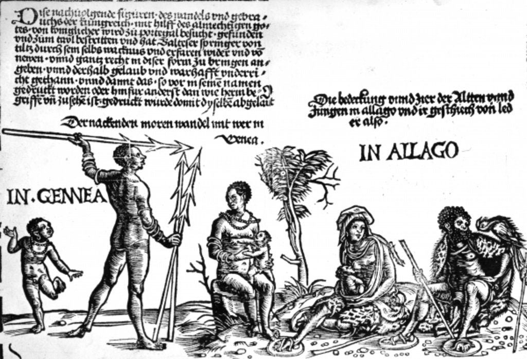 Detail of Der Kunig von Gutzin, print made by Georg Glockendon, 1511 by Hans (after) Burgkmair