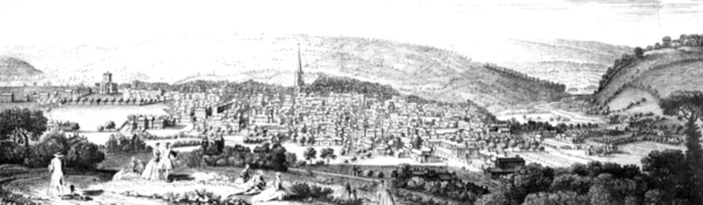 Detail of The East Prospect of Sheffield, in the County of York, 1745 by English School