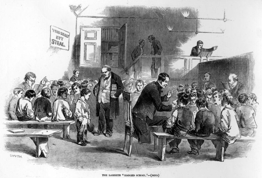 Detail of The Lambeth Ragged School by English School