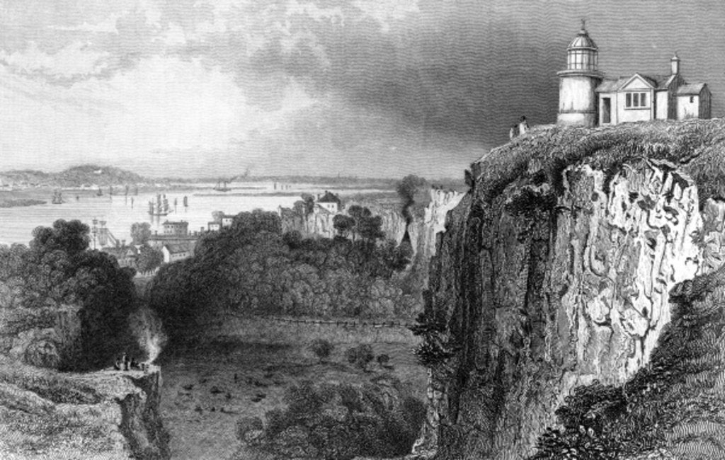 Detail of Purfleet, Essex by William Henry Bartlett