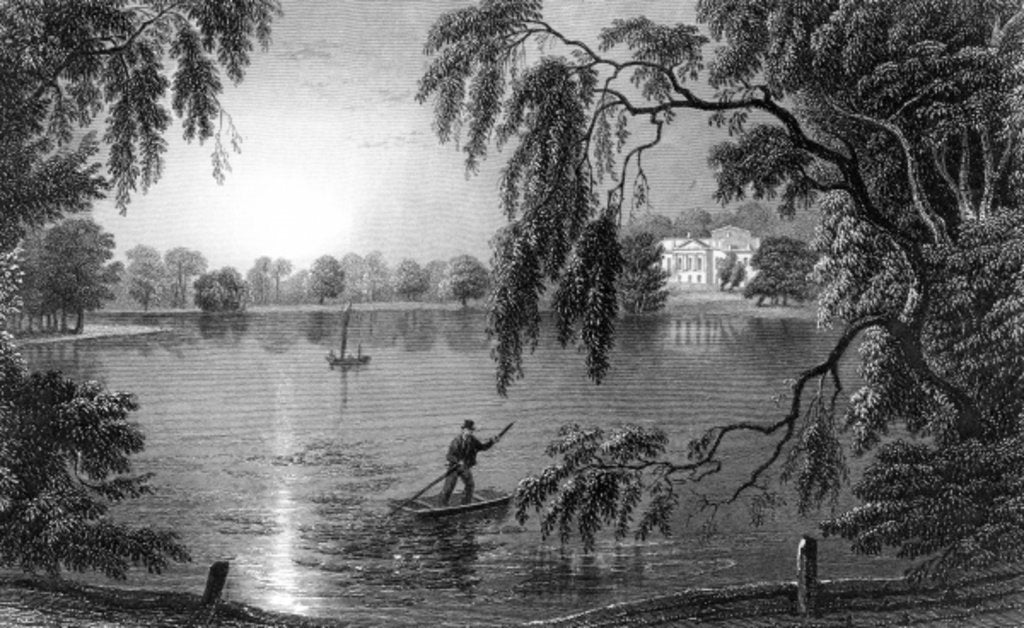 Detail of Gosfield Hall by William Henry Bartlett