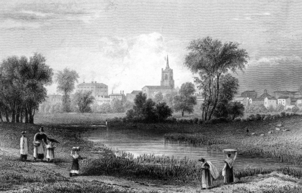 Detail of Chelmsford, Essex by William Henry Bartlett