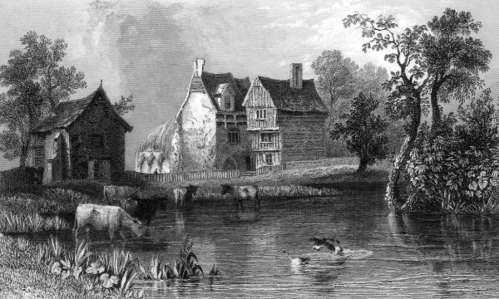 Detail of Beleigh Abbey, near Maldon, Essex by William Henry Bartlett
