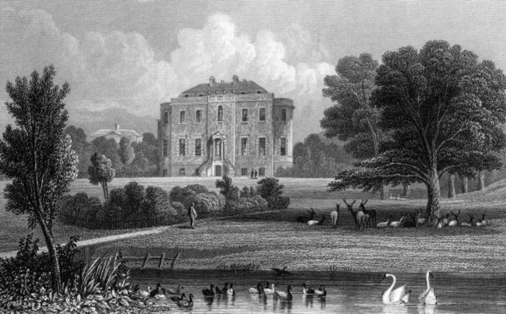 Detail of Wivenhoe Park, Essex, 1835 by Thomas Barber