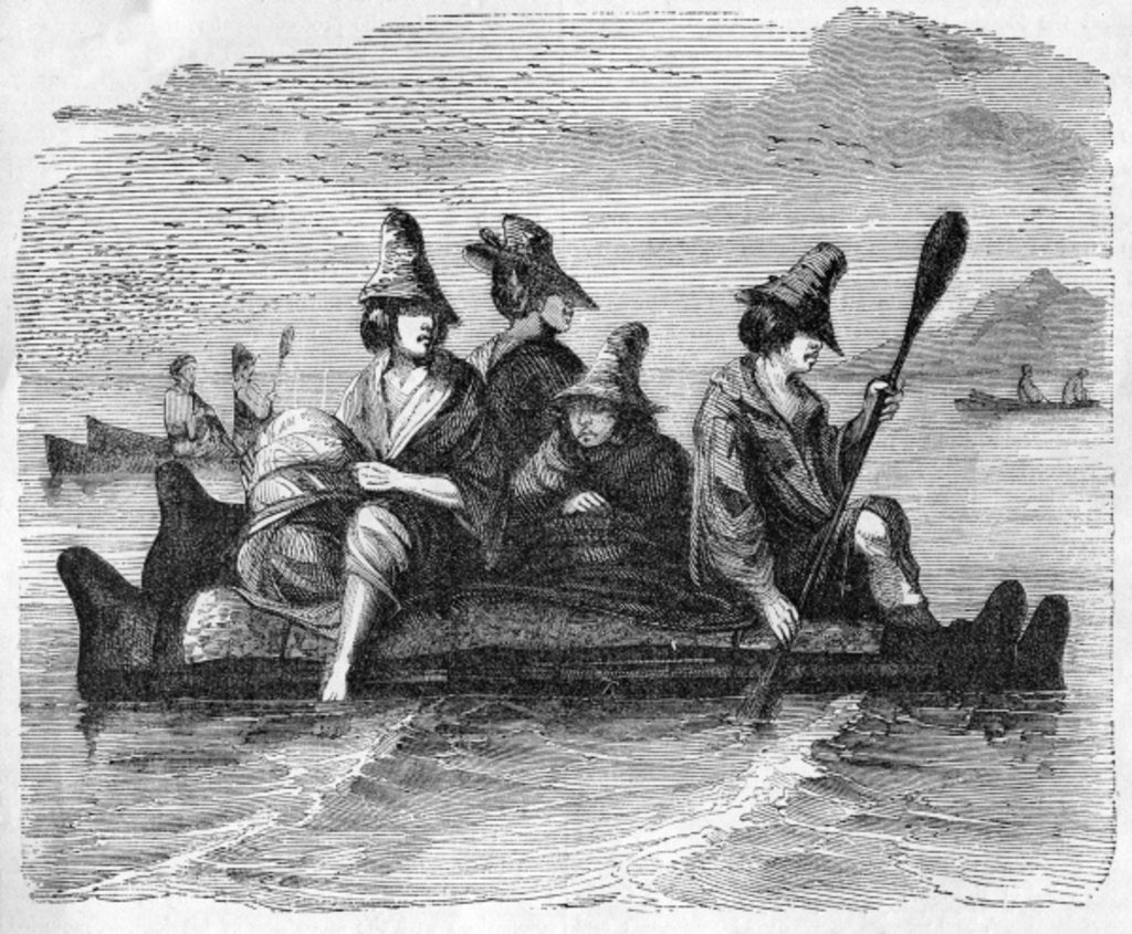 Detail of Balsas, or Boat of Skin, used by the Natives on the American Coast by English School