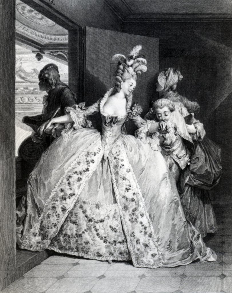 Detail of Farewells by Jean Michel the Younger Moreau