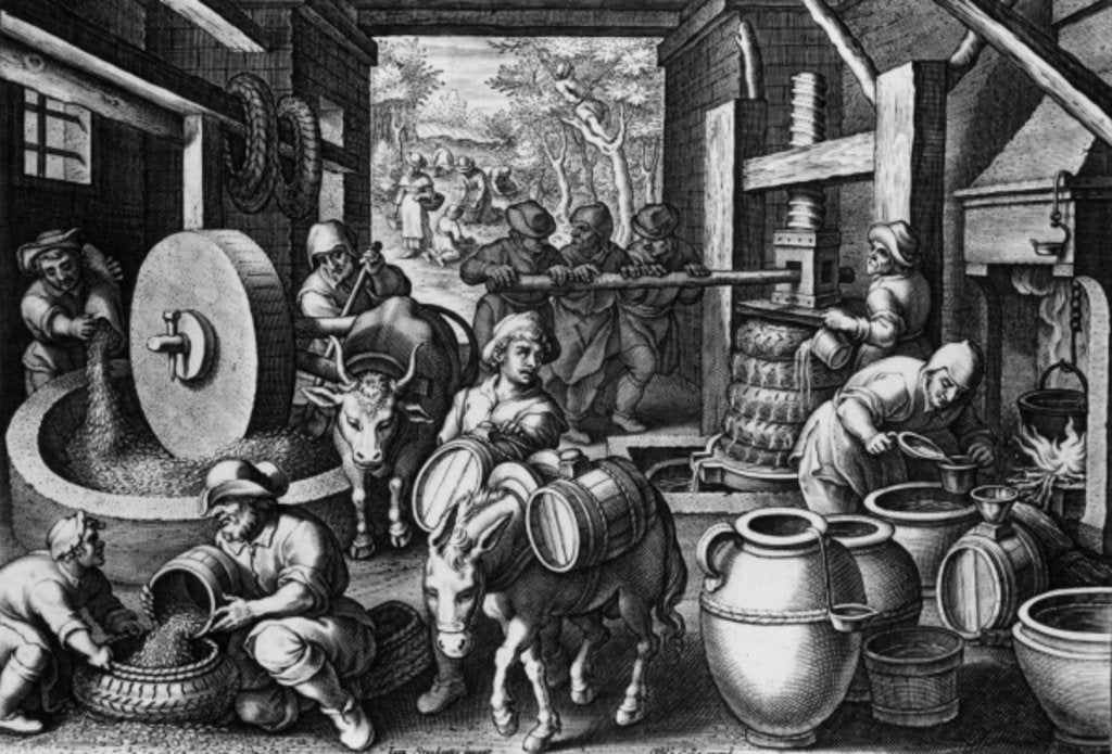 Detail of leum Olivaru by Jan van der Straet