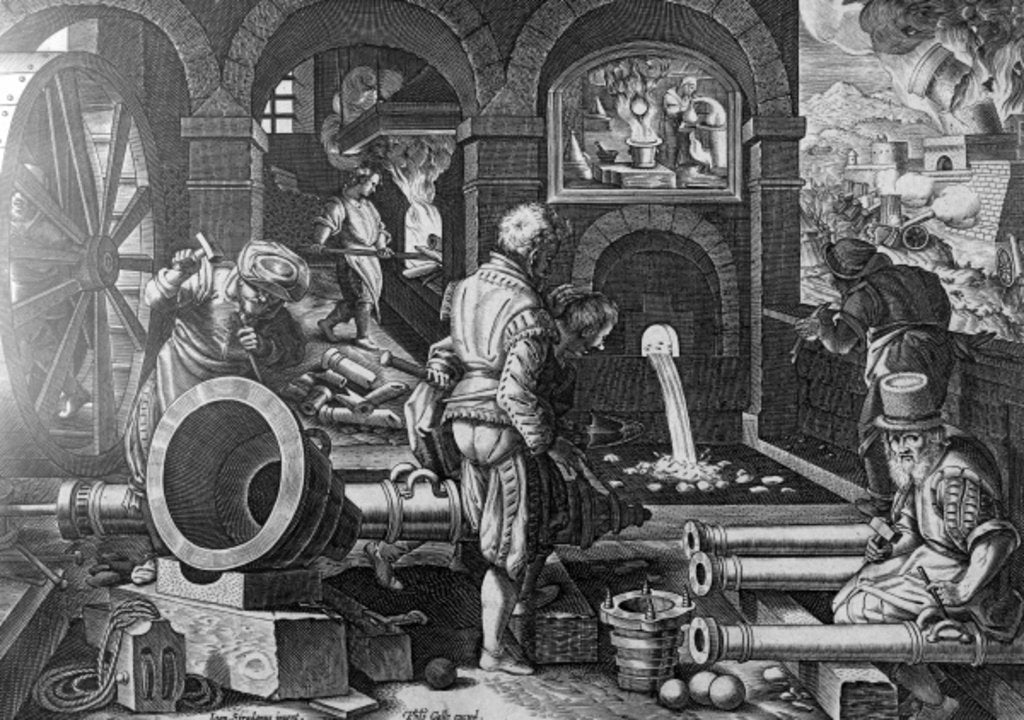 Detail of Pulvis Pyriu by Jan van der Straet