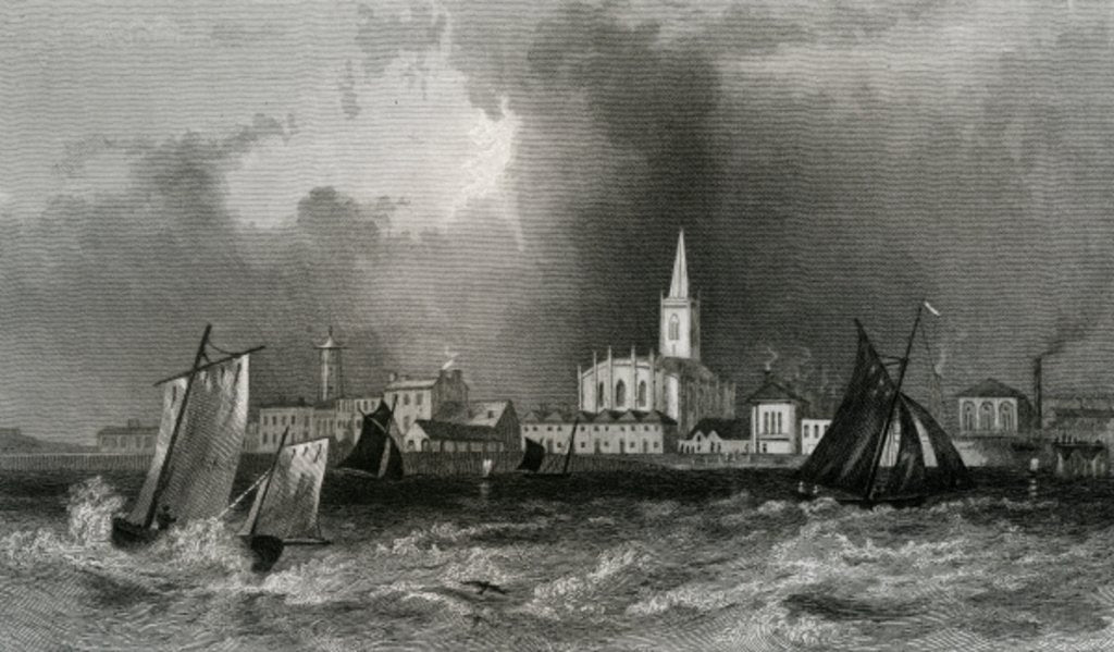 Detail of Harwich by William Henry Bartlett