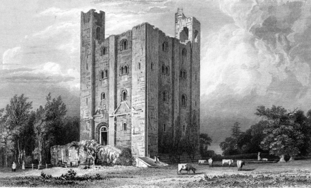Detail of Hedingham Castle, Essex, 1832 by William Henry Bartlett