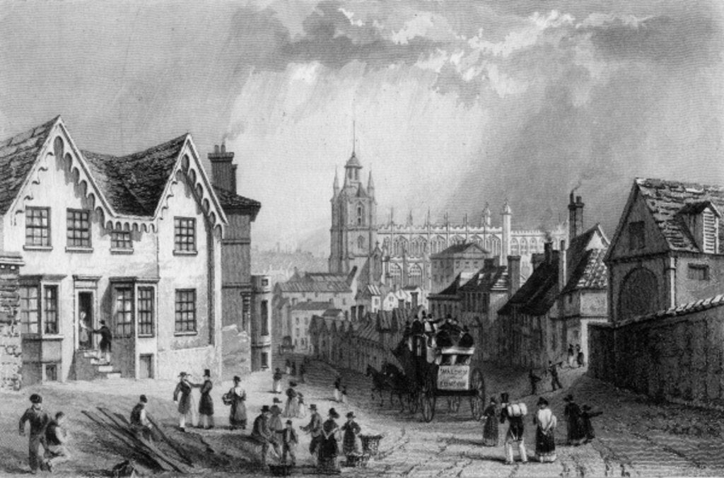 Detail of Saffron Walden, Essex by William Henry Bartlett