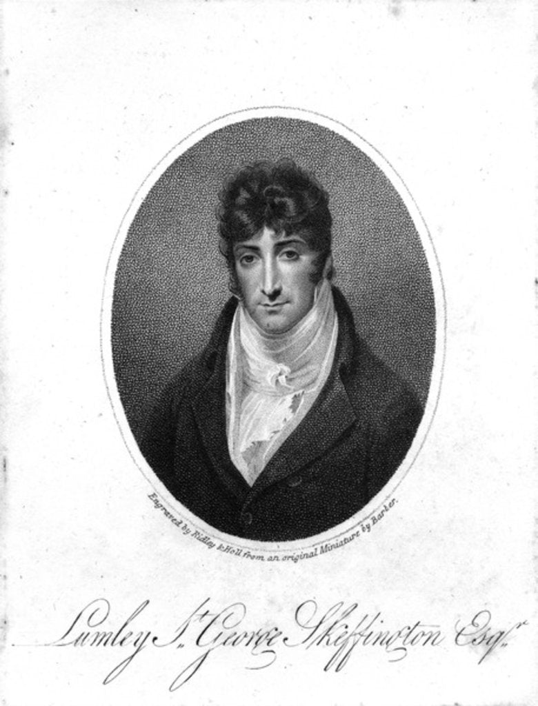 Detail of Sir Lumley St. George Skeffington by John Thomas Barber Beaumont