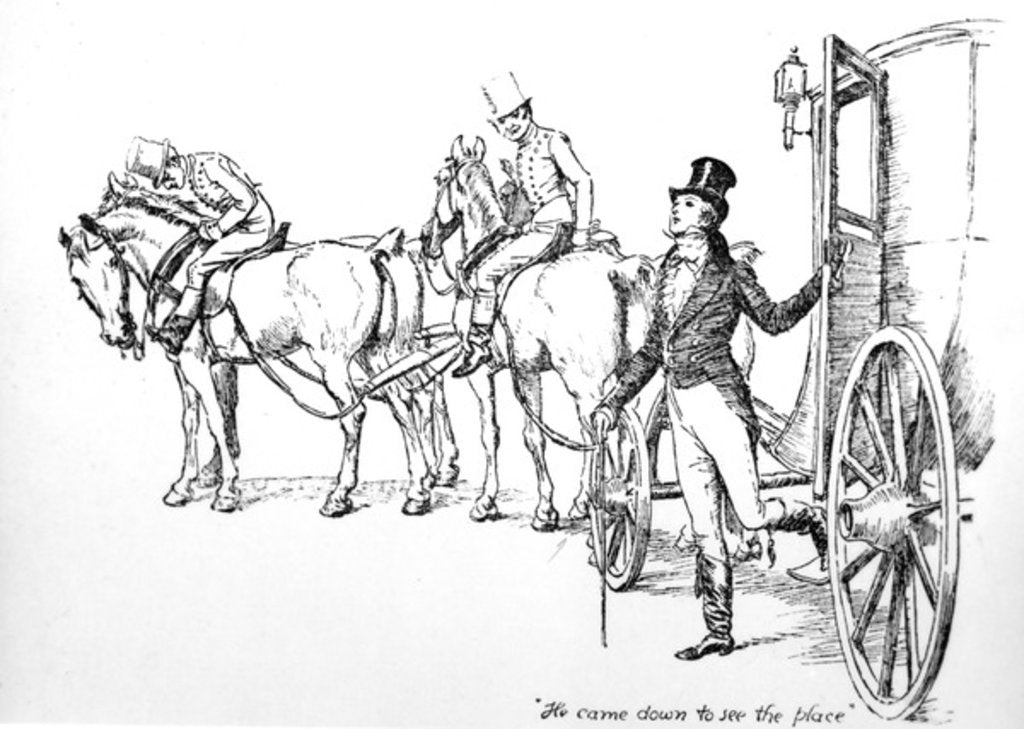 Detail of He came down to see the place by Hugh Thomson