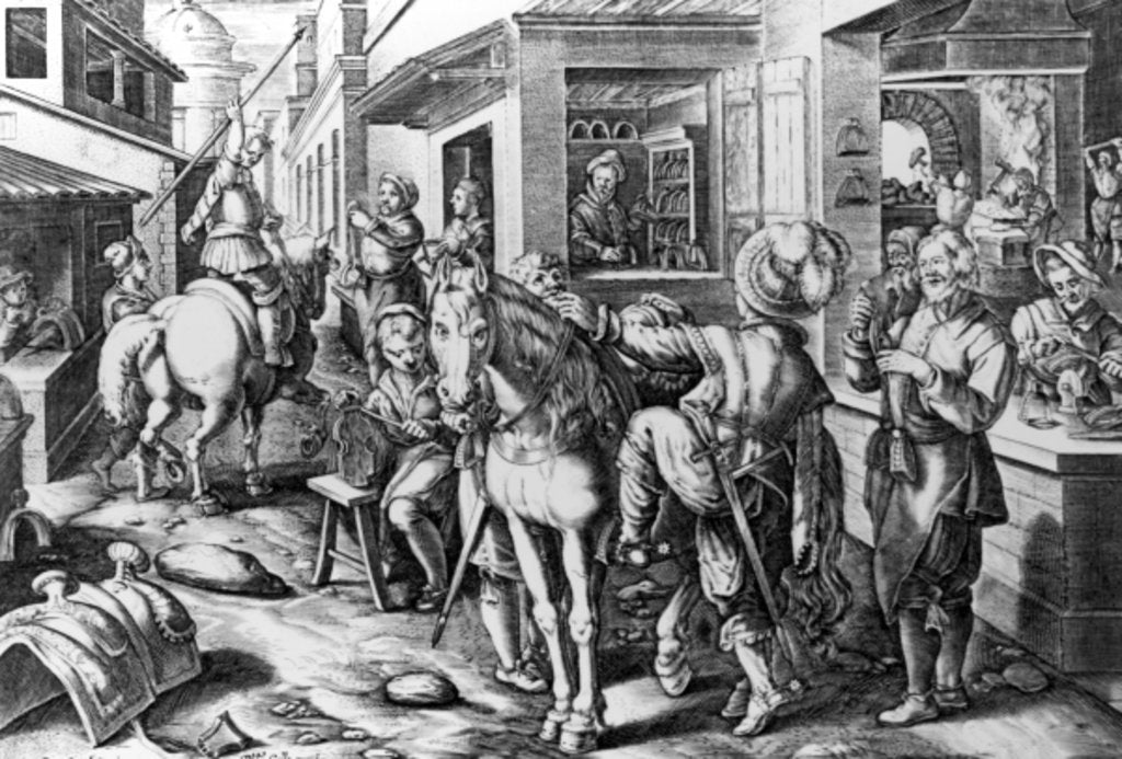 Detail of taphae, Sive Stapede by Jan van der Straet