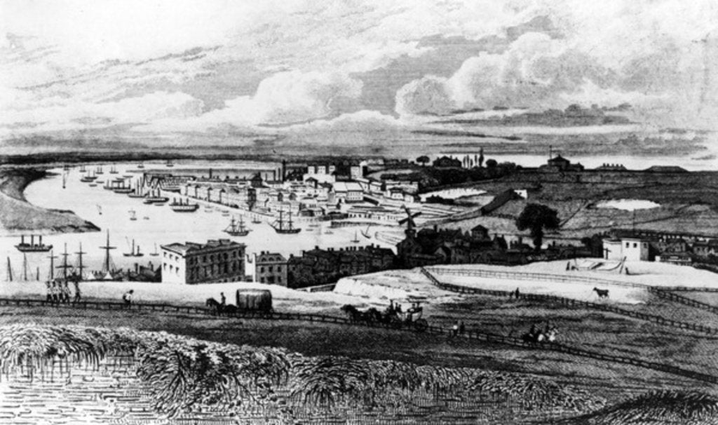 Detail of Chatham Dockyard from Port Pitt by George Sidney Shepherd