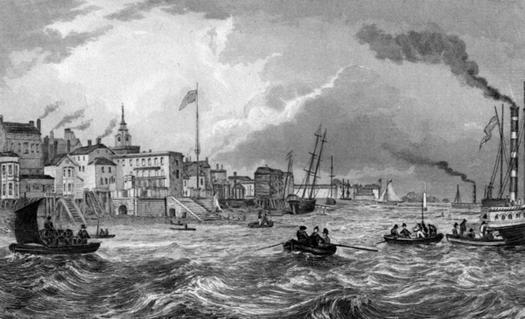 Detail of Gravesend, Kent, published 1831 by Thomas Mann Baynes
