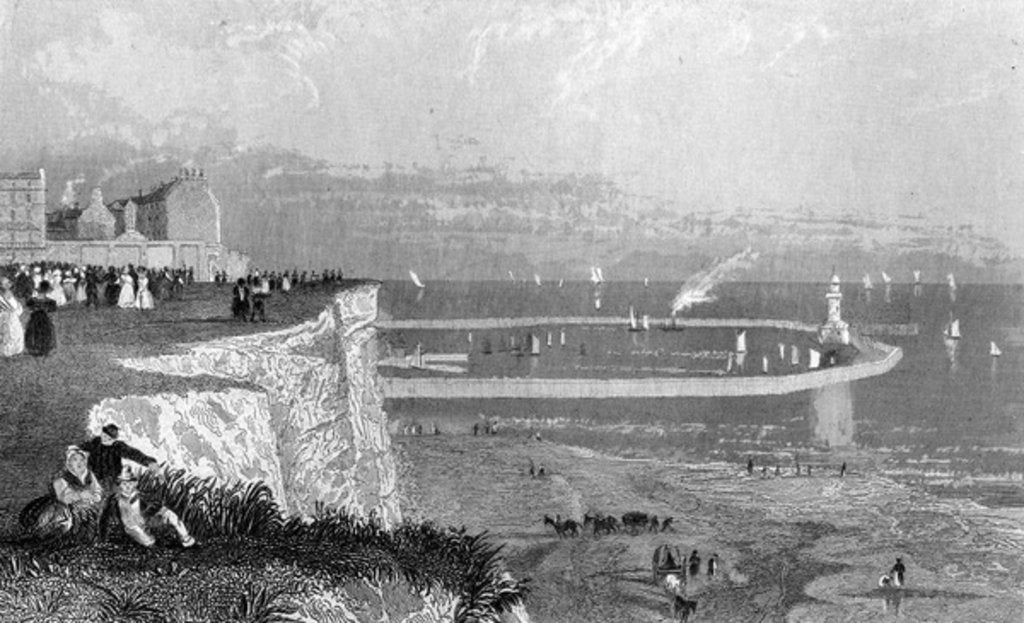 Detail of Ramsgate Harbour, c.1840s by English School