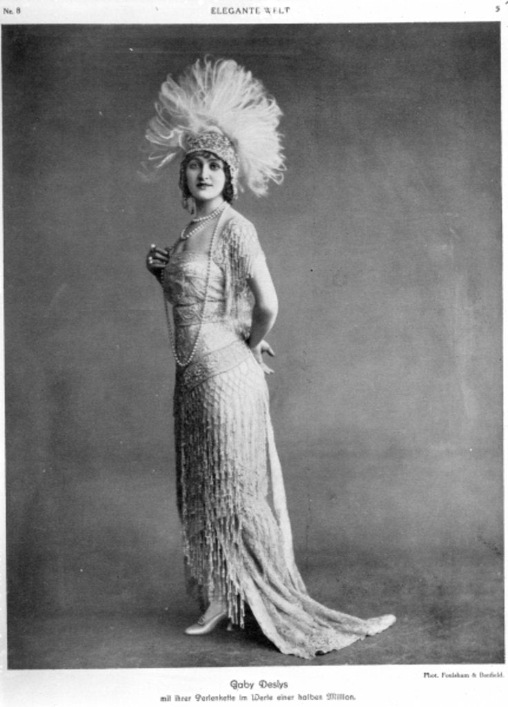 Detail of Gaby Deslys by Unknown photographer