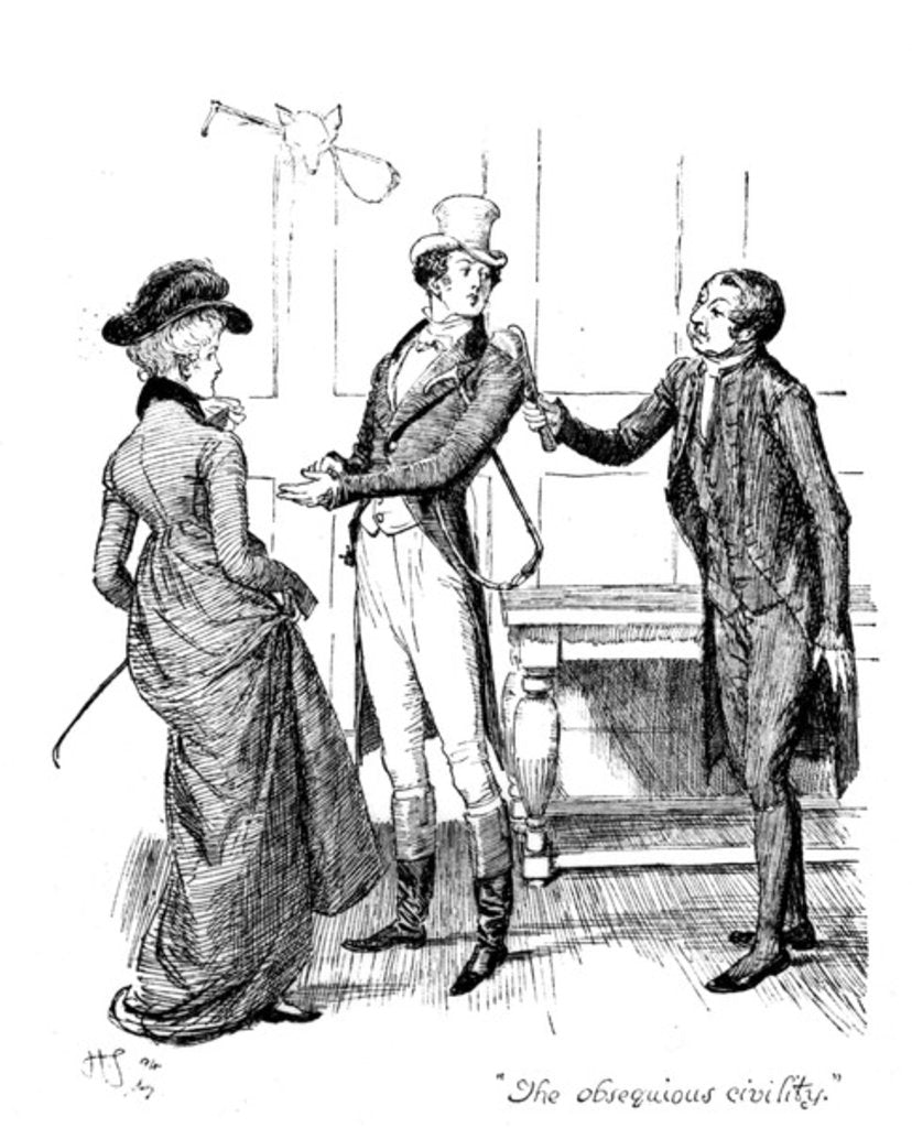 Detail of The obsequious civility by Hugh Thomson