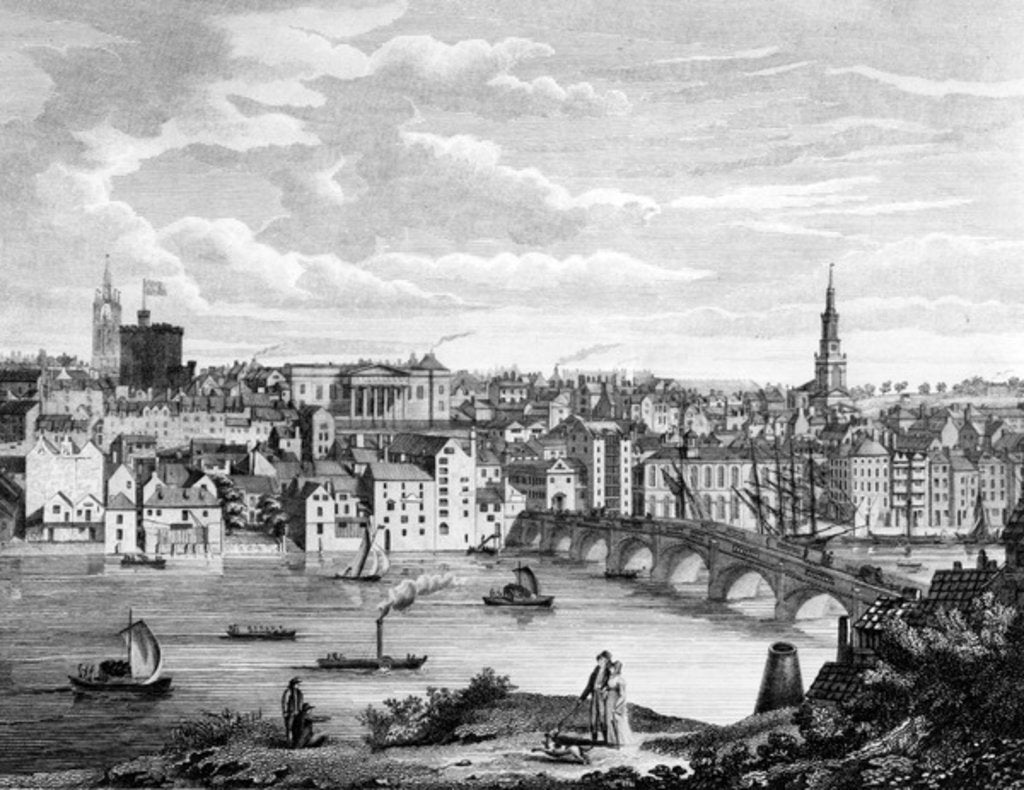 Detail of Newcastle-upon-Tyne from the South by John Knox