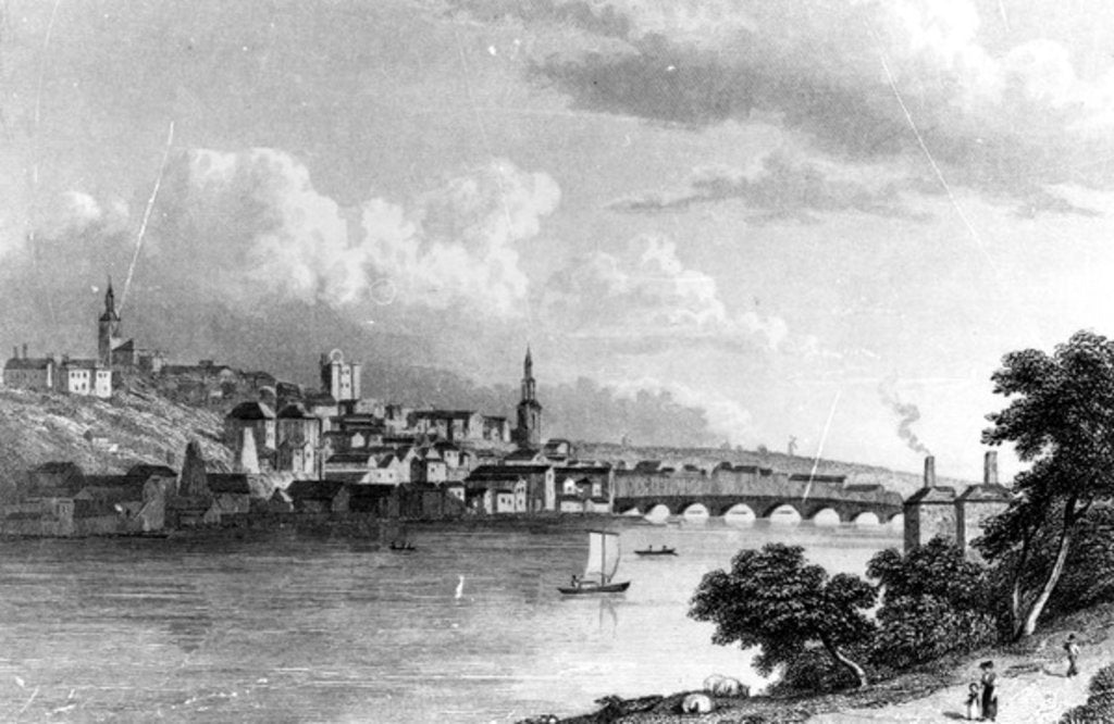 Detail of Newcastle from Askew's Wood, engraved by Edward Francis, 1829 by William (after) Westall