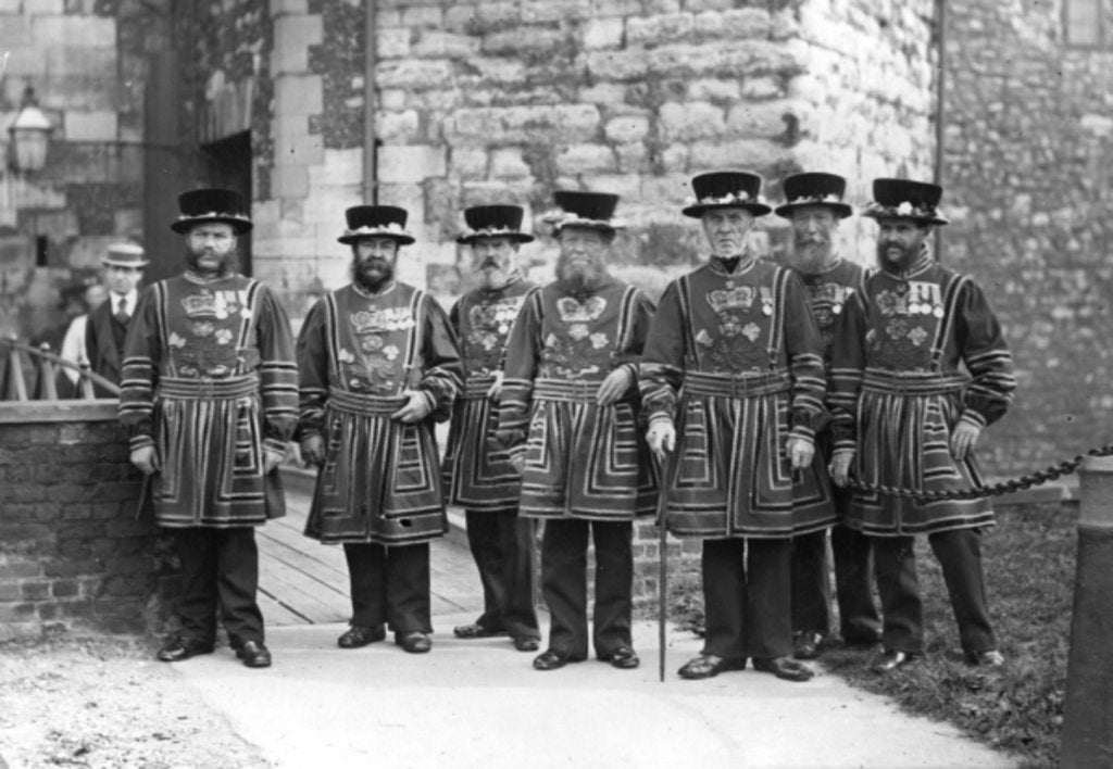 Detail of Yeoman Warders of the Tower of London by English Photographer