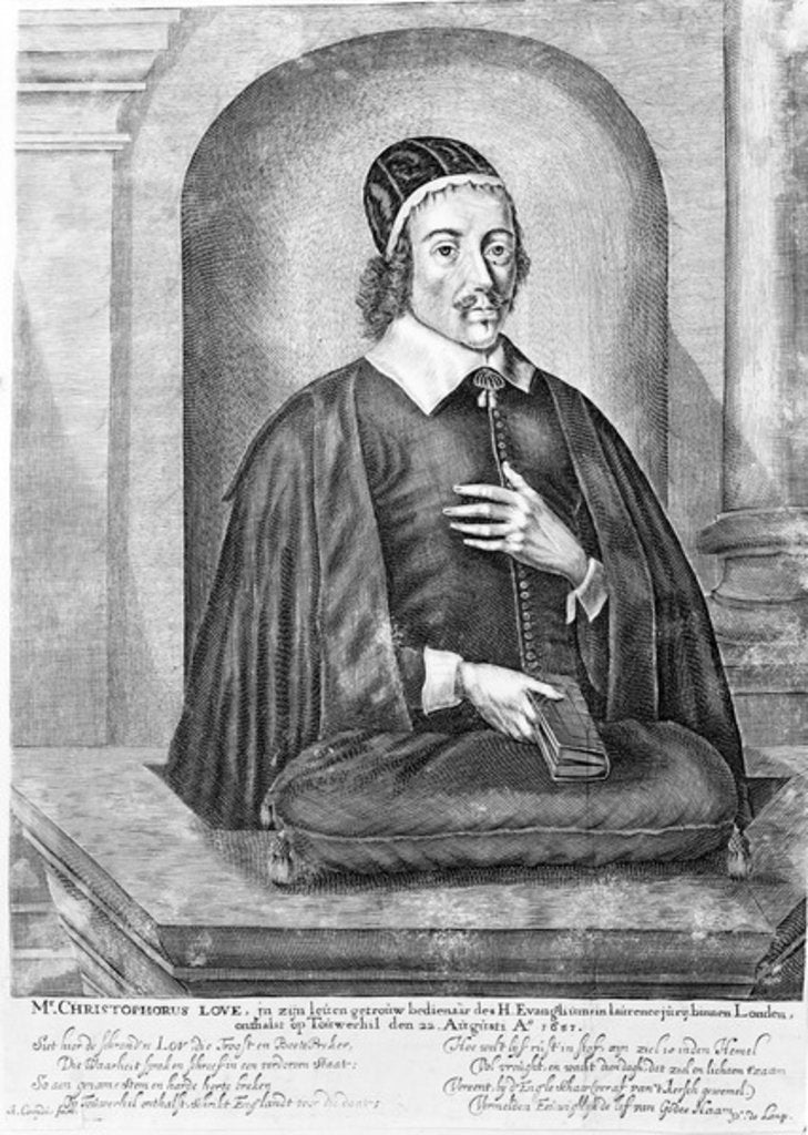 Detail of Christopher Love, c.1651 by Abraham Conradus