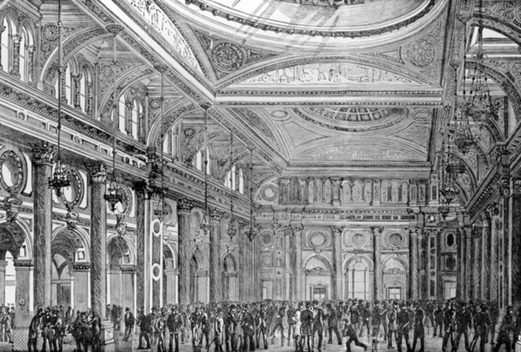 Detail of Interior of the Royal Exchange, Manchester by English School