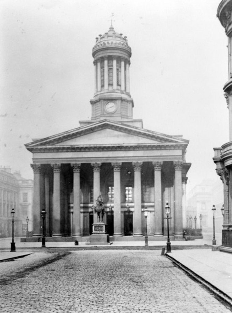 Detail of Royal Exchange Square, Glasgow, c.1895 by Scottish Photographer