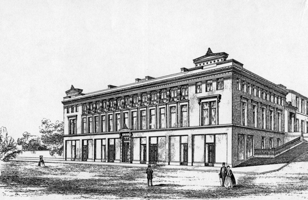 Detail of The Grecian Building, 336-56 Sauchiehall Street, Glasgow by Scottish School