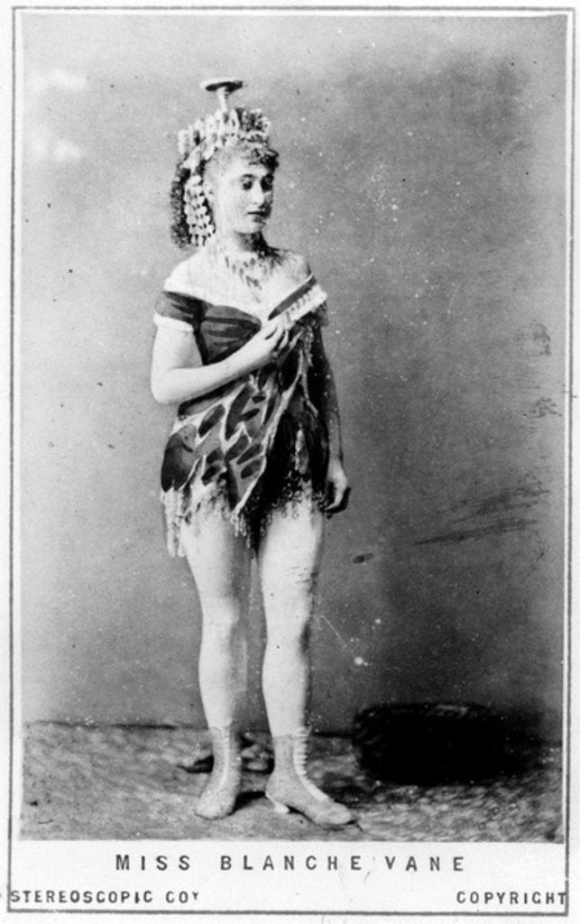 Detail of Carte de Visite of Miss Blanche Vane, c.1855 by English Photographer