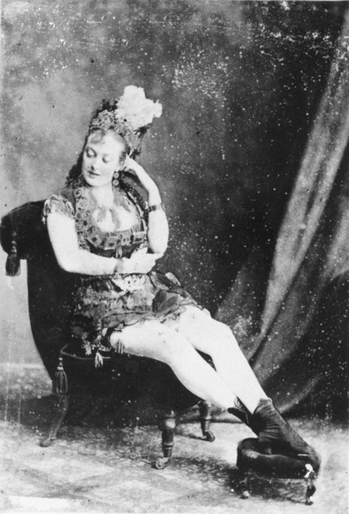 Detail of Carte de Visite of Miss Lardy Wilson, c.1870s by English Photographer