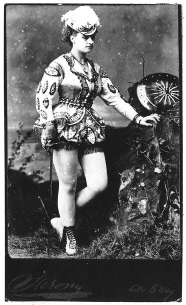 Detail of Carte de Visite of an Unidentified Actress, c.1870-90 by American Photographer