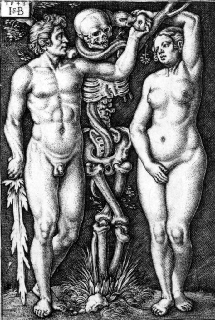 Detail of Adam and Eve by Barthel Beham