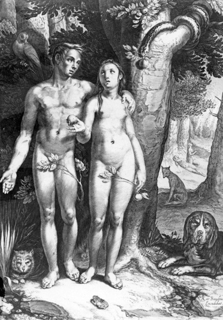 Detail of Temptation of Man by Cornelis Cornelisz. van Haarlem