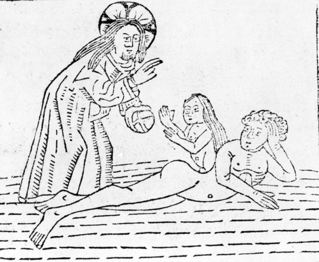 Detail of The Creation of Man by English School