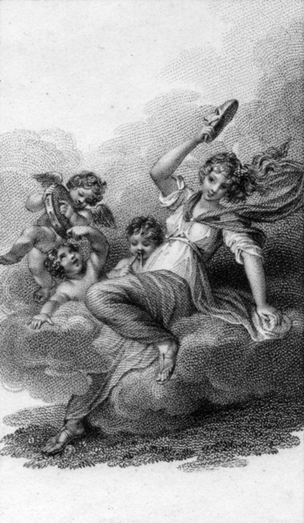 Detail of Thalia, Muse of comedy and idyllic poetry, 1805 by English School