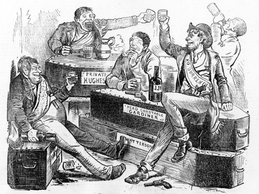 Detail of A Glorious Celebration, 1886 by Irish School