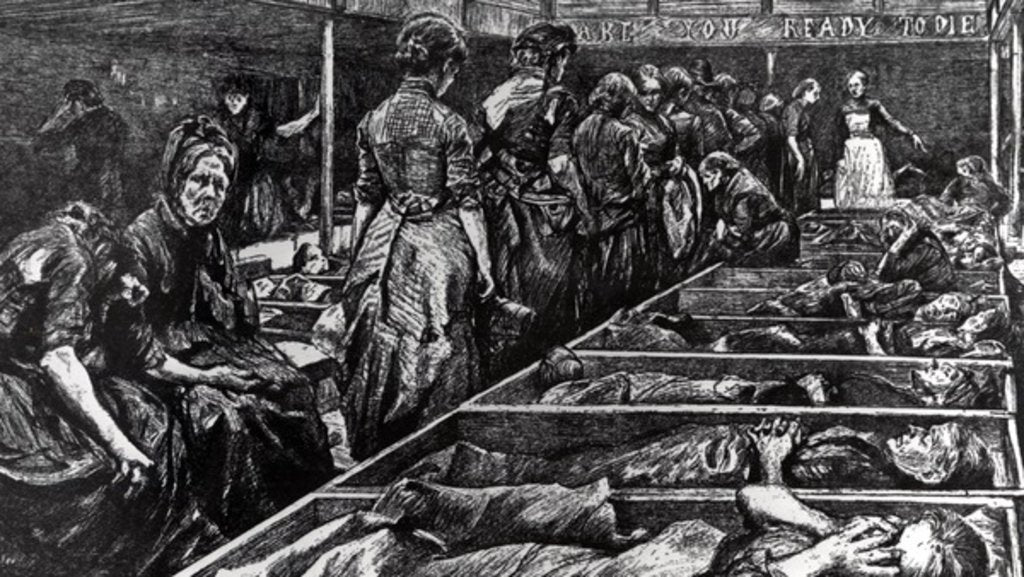 Detail of A Salvation Army Women's Shelter by Charles Paul Renouard