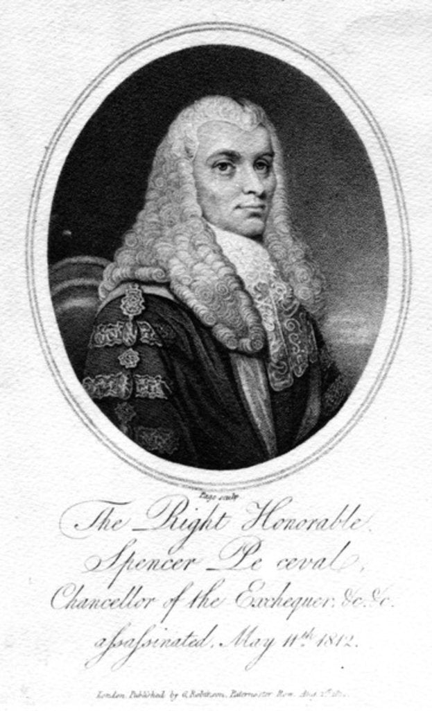 Detail of The Right Honorable Spencer Perceval, 1812 by English School