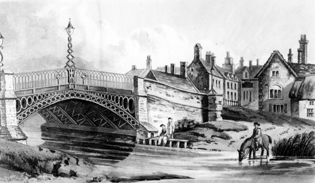 Detail of Newport Pagnell, Bucks, 1819 by John Hassell