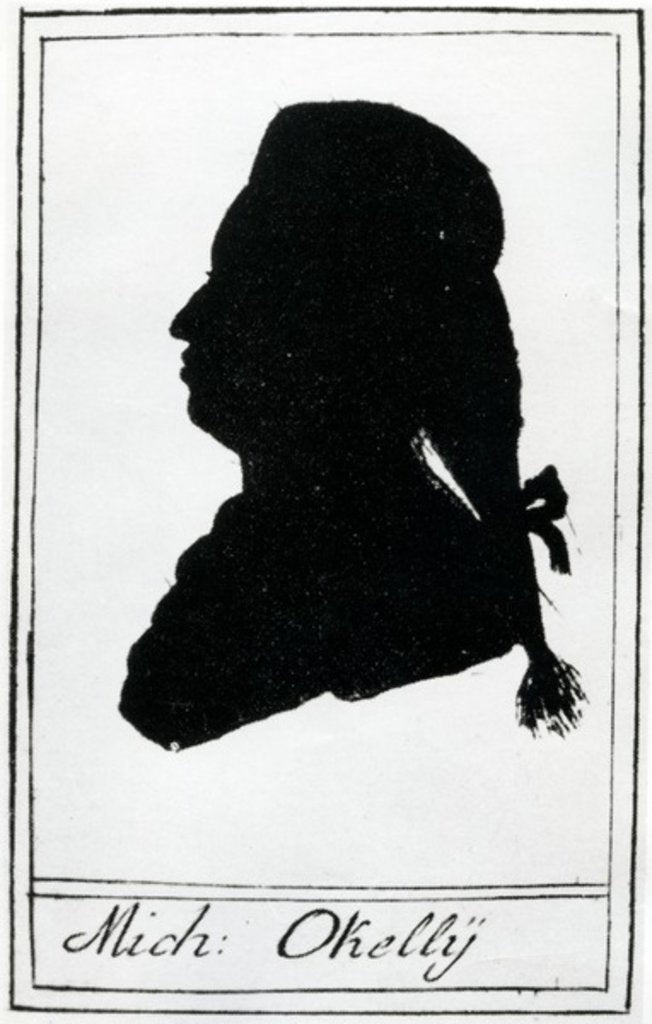 Detail of Silhouette of Michael O'Kelly, 1786 by Hieronymus Loschenkohl